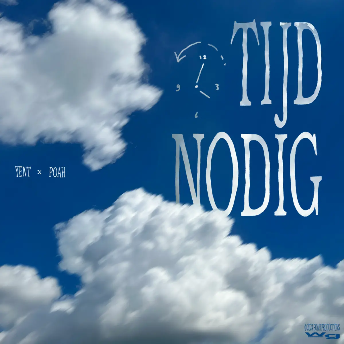 Cover art for Tijd Nodig', lead single by Yent (2024) 